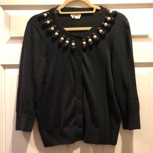 Kate spade beaded neckline cardigan